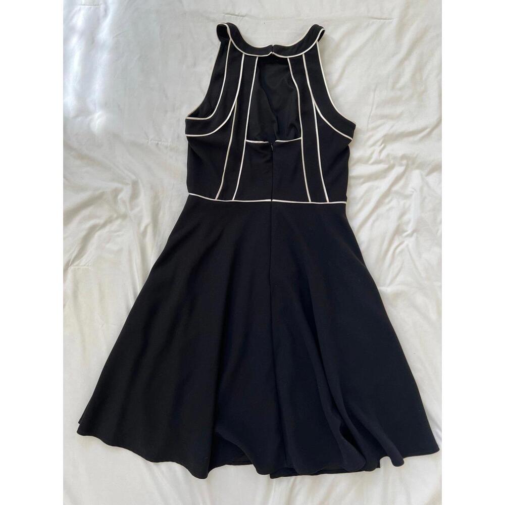 White House Black Market women’s size 10 black fit and flare dress - Picture 2 of 4